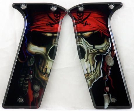 Pirate Skull featured on PE Ego 7/8 GEO Etek 3&4 Paintball Marker Grips